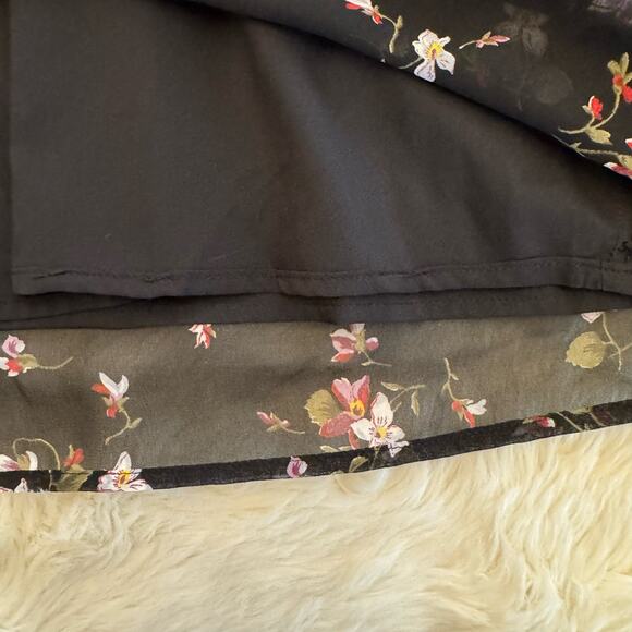 Madewell Floral Backyard Blooms Smocked Mockneck Sheer Top XS - Picture 6 of 14